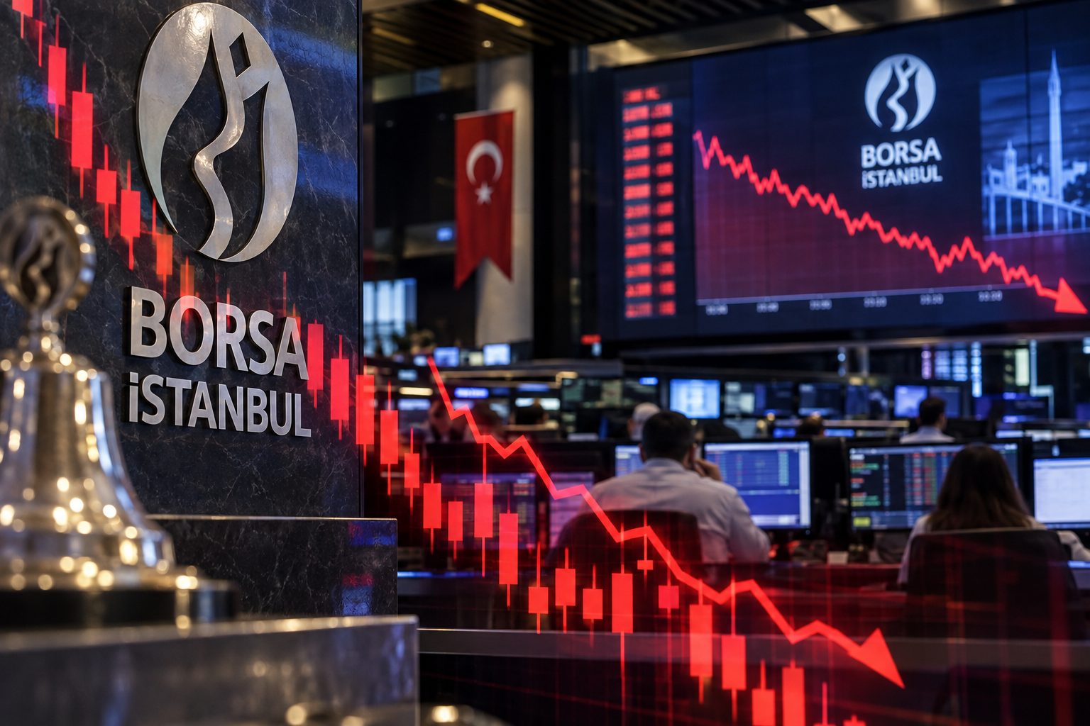 BIST 100 sert satışlarla yüzde 4’ün üzerinde değer kaybetti