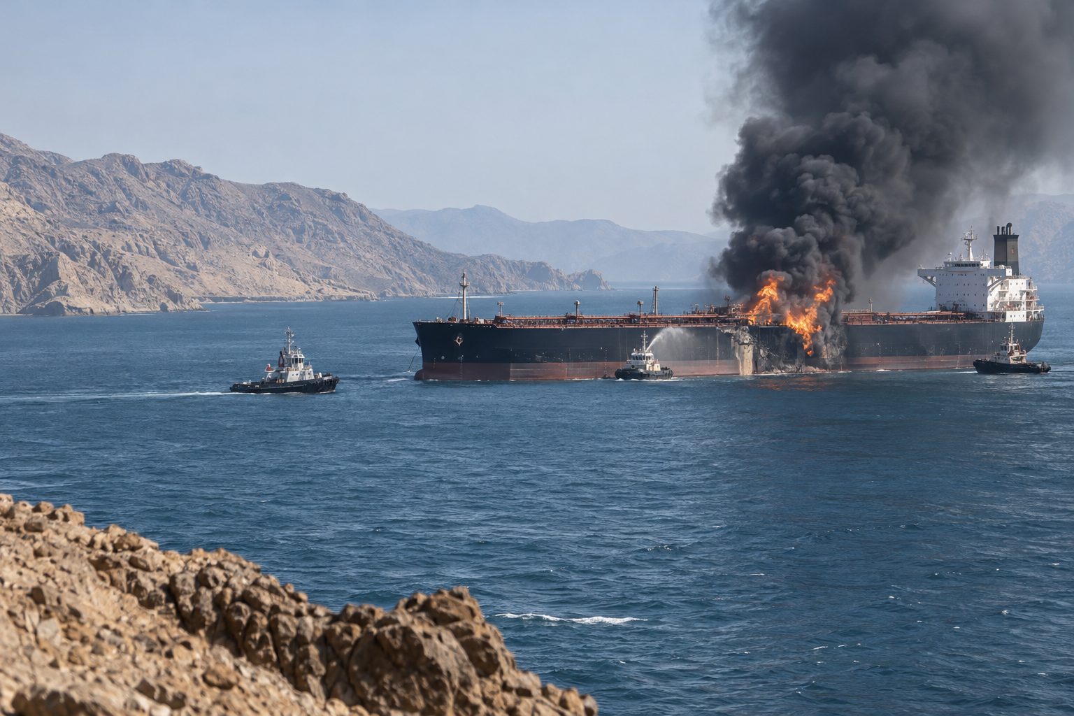 İran’a göre Hürmüz Boğazı’nda süper tanker mayına çarptı