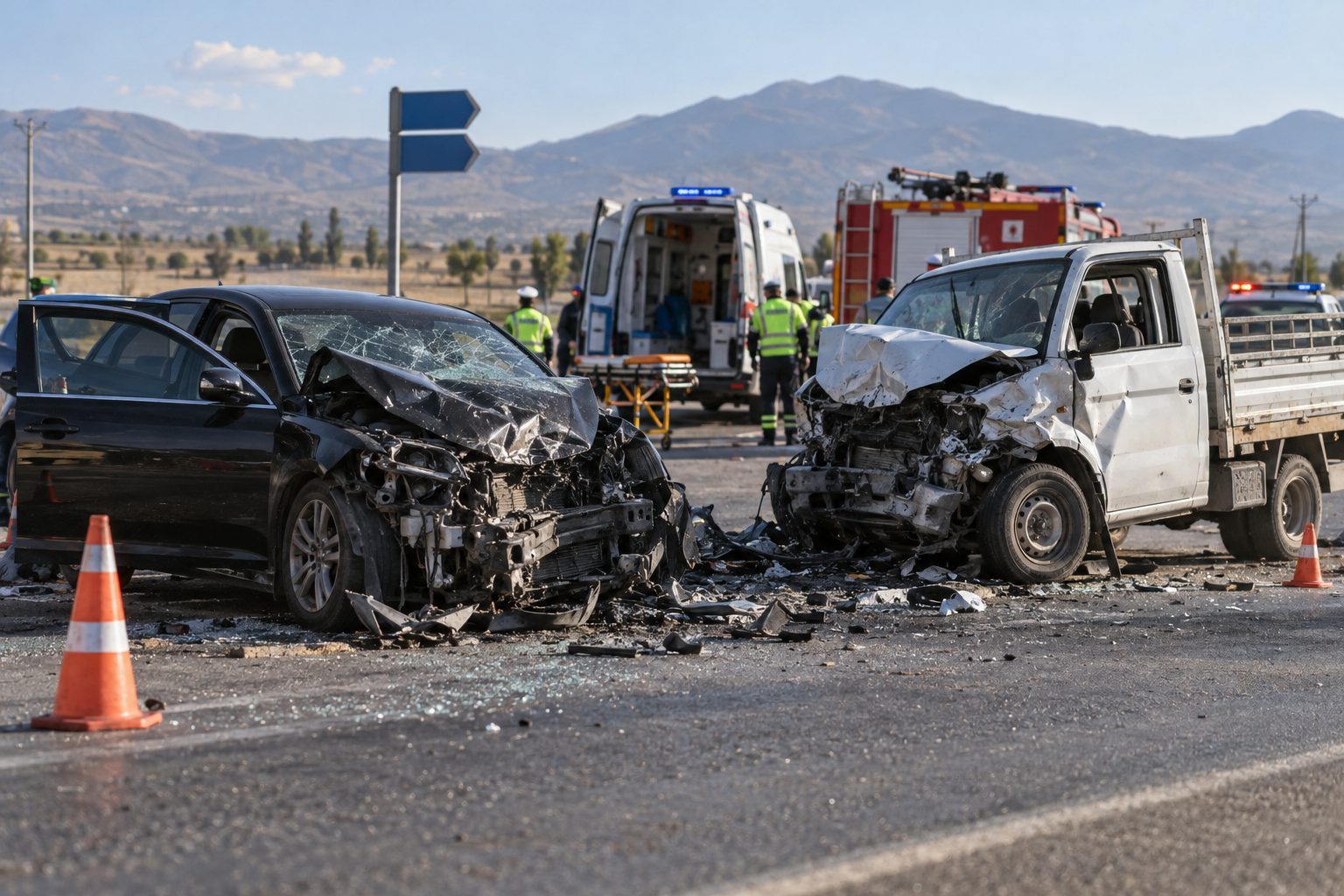 Kahramanmaraş'ta Karakoç'un bulunduğu kazada 1 ölü, 7 yaralı