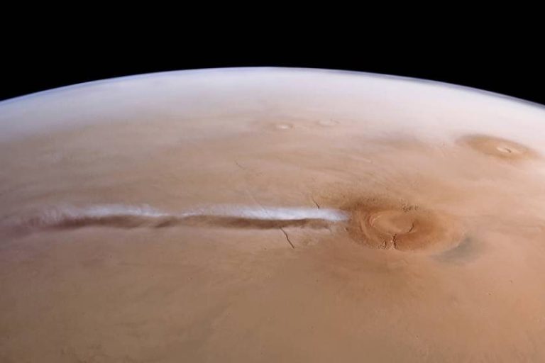 Mars’taki Arsia Mons bulutunun oluşum mekanizması modellendi