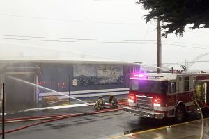Oregon’daki Newport tesis yangınında amonyak riski kalktı