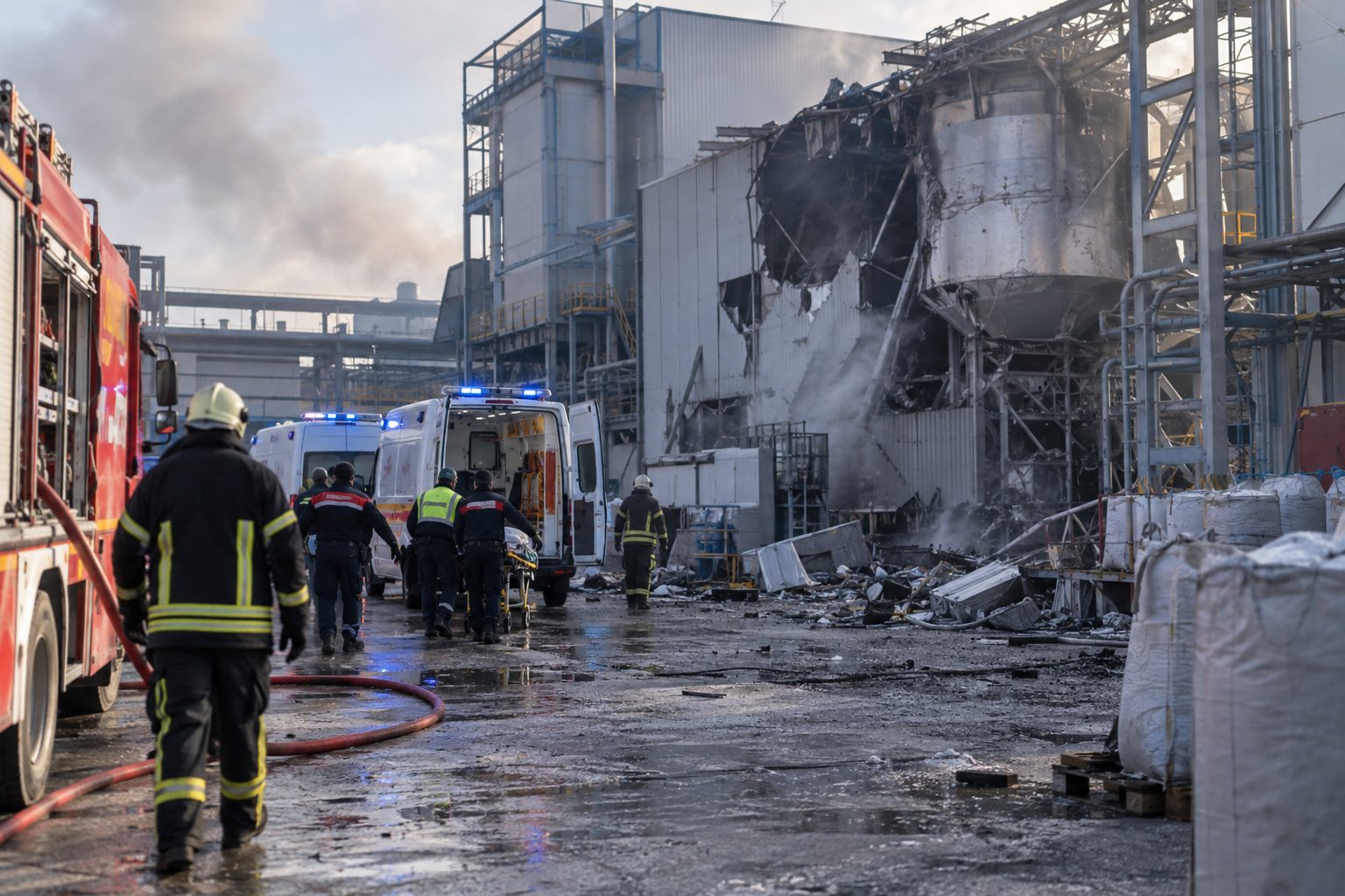 Torbalı’daki metal fabrikası patlamasında 7 işçi yaralandı
