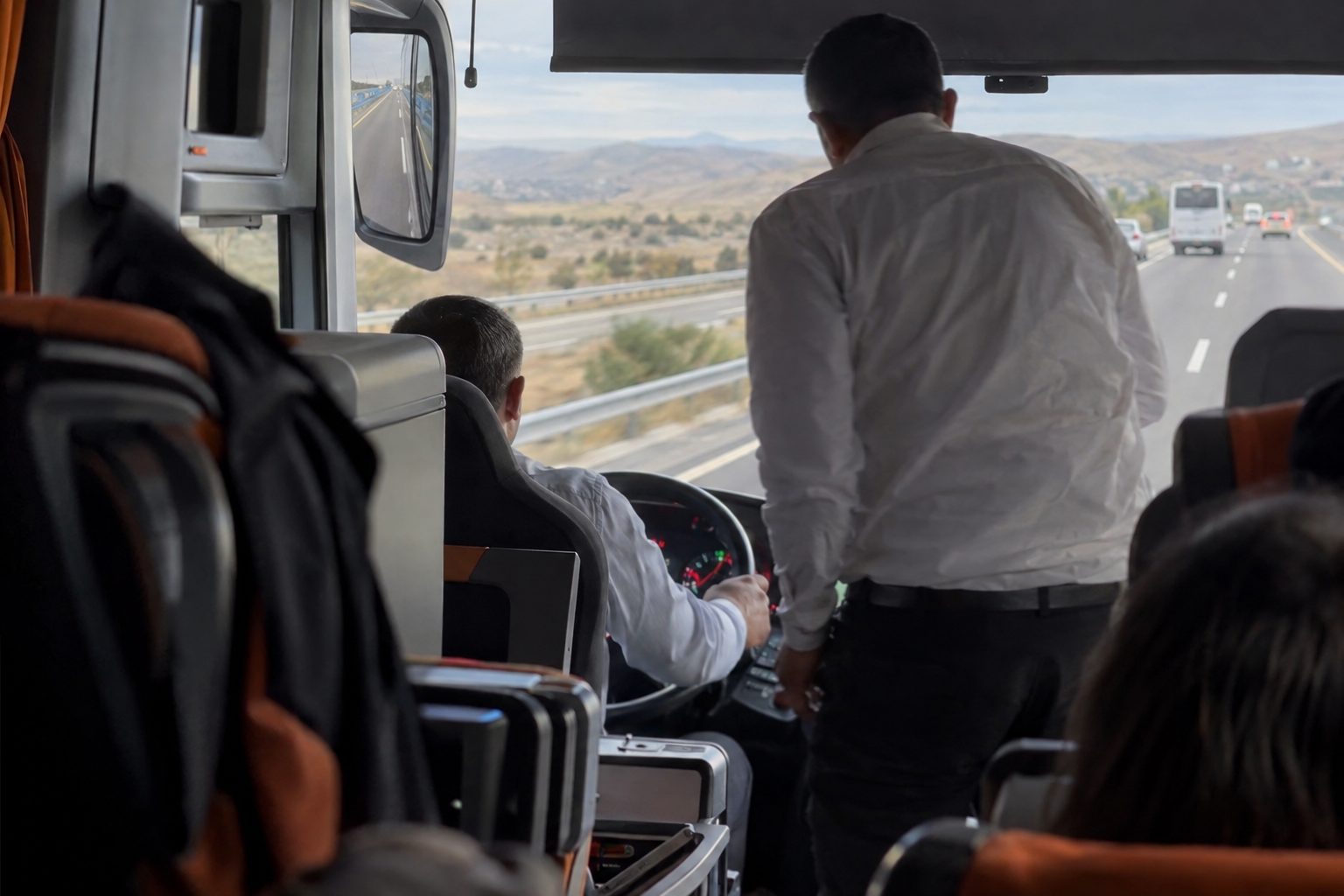 Van-Bursa otobüsünde seyir hâlindeyken sürücü değişimi yapıldı