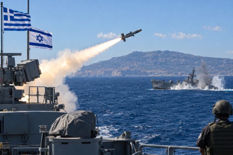 Yunanistan ve İsrail, Girit açıklarında ortak füze tatbikatı yaptı